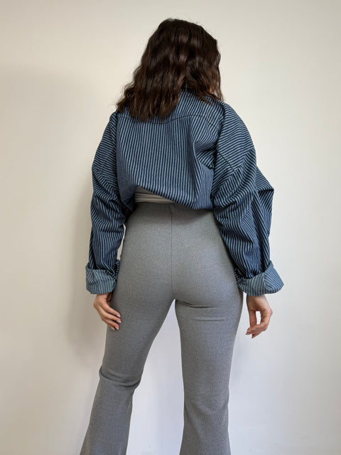 PANTALONE ZAMPA GRIGIO