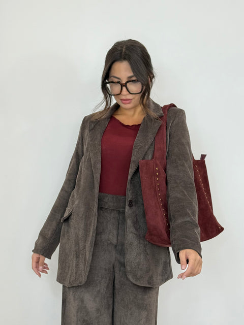 TAILLEUR CITY MARRONE