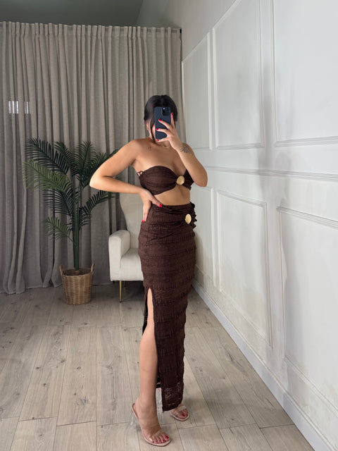 SET CONCHIGLIA MARRONE