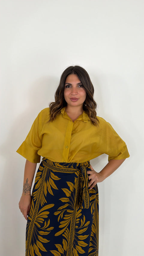 CAMICIA IRIS SENAPE
