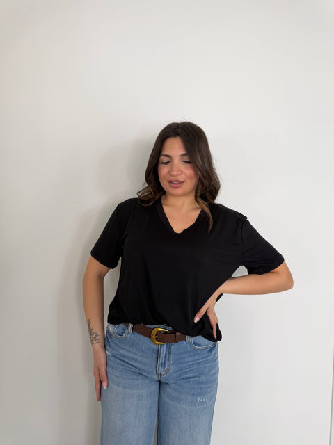 T-SHIRT MAICA NERA