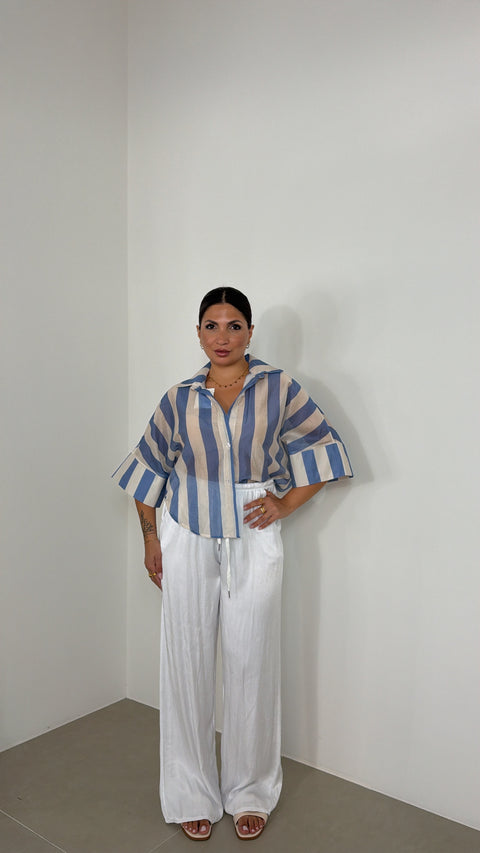 PANTATUTA IDA IN SATIN BIANCO