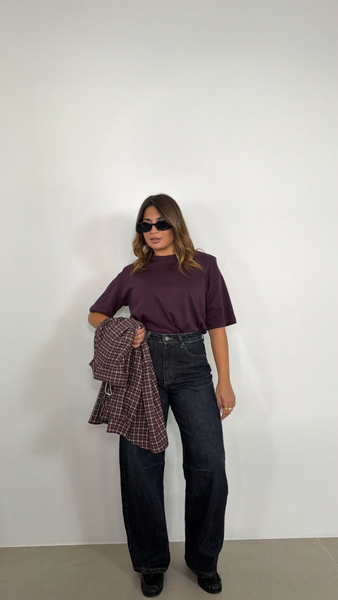 JEANS BALLOON DENIM SCURO