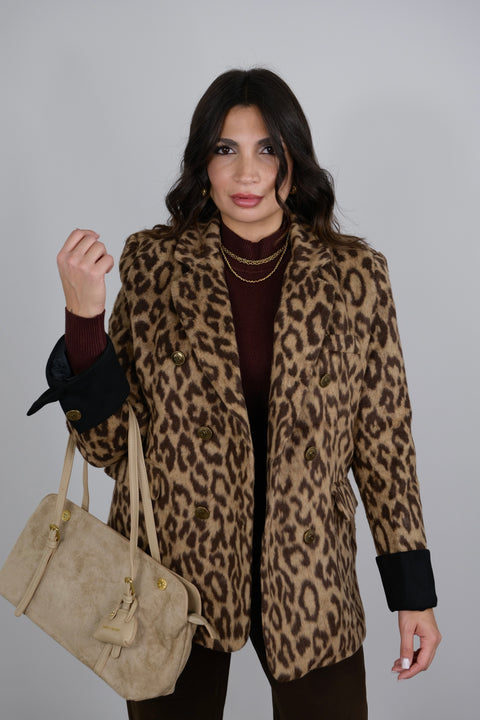 CAPPOTTO MACULATO TRAPUNTATO