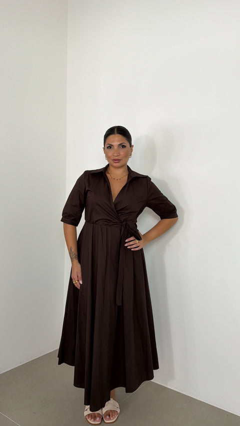 DRESS IVANA MARRONE