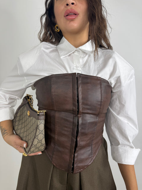 CORPETTO IN ECOPEL MARRONE