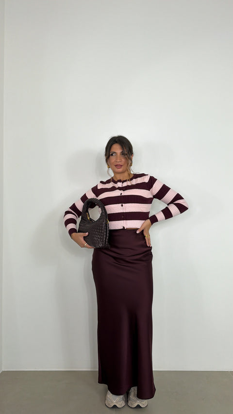 CARDIGAN CARLITAS BORDEAUX