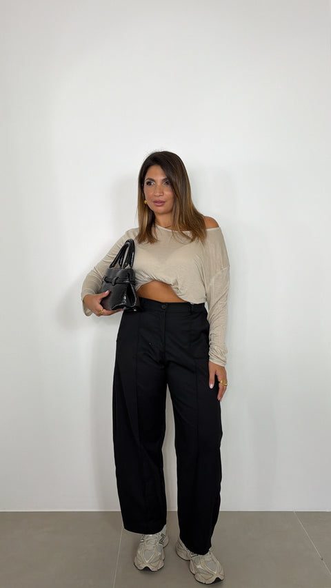 PANTALONE MAIRA NERA