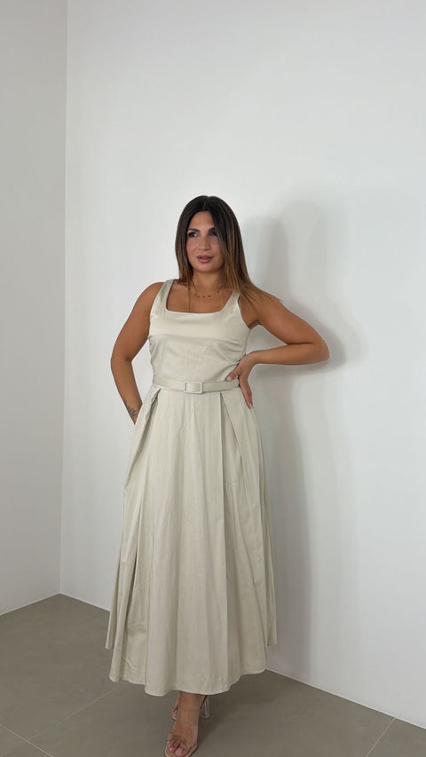DRESS CORINNE BEIGE