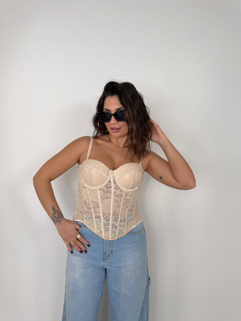 CORPETTO IN PIZZO BEIGE