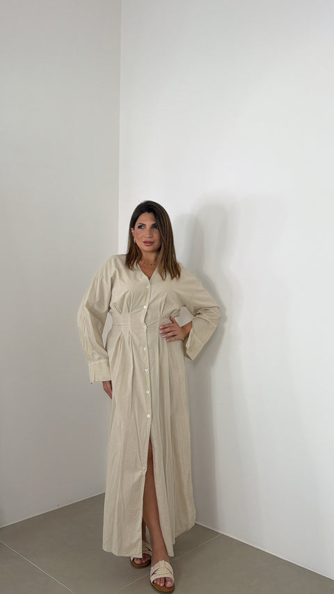 DRESS TANZANIA BEIGE