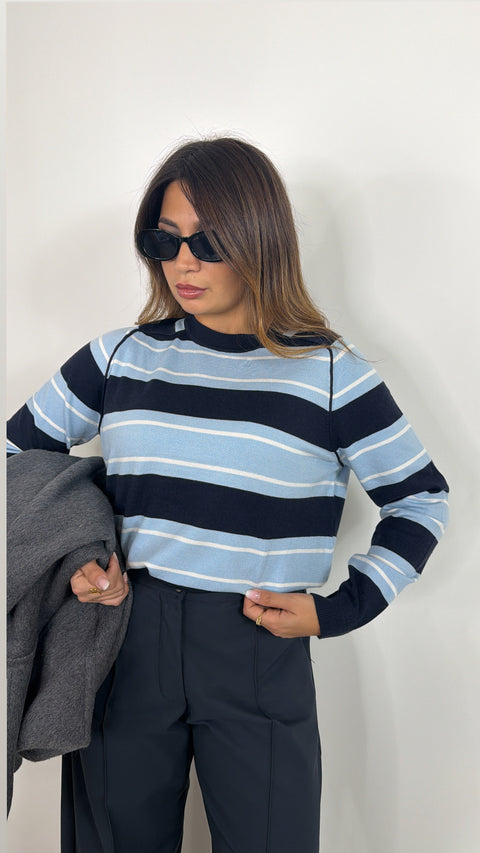PULLOVER MAYA BLU