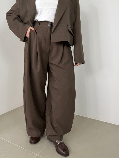 PANTALONE DEBBY BALLOON MARRONE