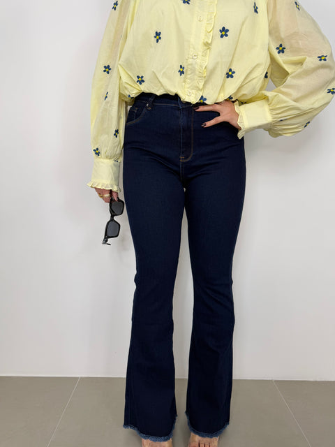 JEANS ZAMPA SFRANGIATO