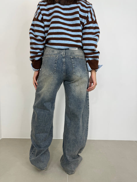 JEANS BALLOON SABBIATO