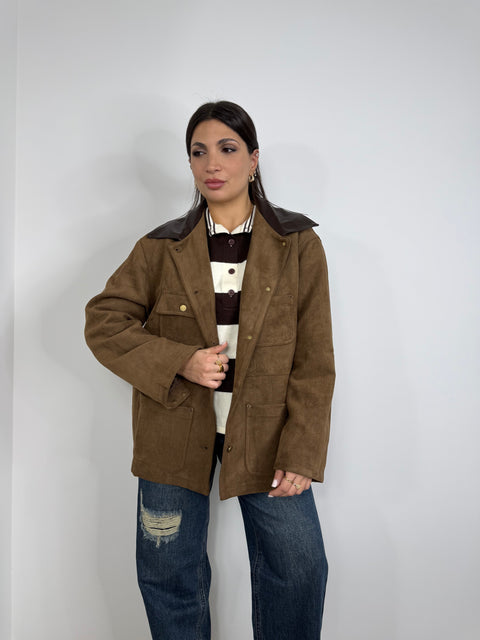 GIACCA NOA IN ECO CAMOSCIO