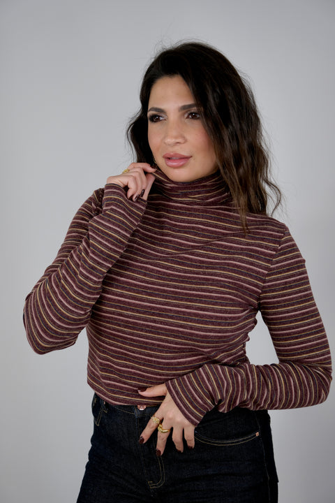 MAGLIA RIGHE CALDO COTONE