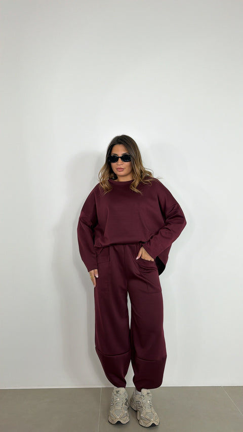 SET IN FELPA GILDA BORDEAUX