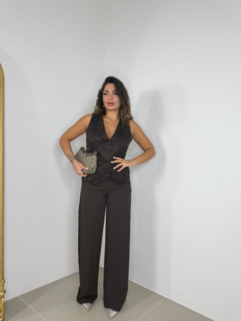 PANTALONE DINNER PARTY MARRONE