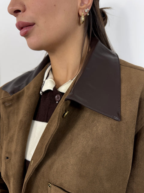 GIACCA NOA IN ECO CAMOSCIO