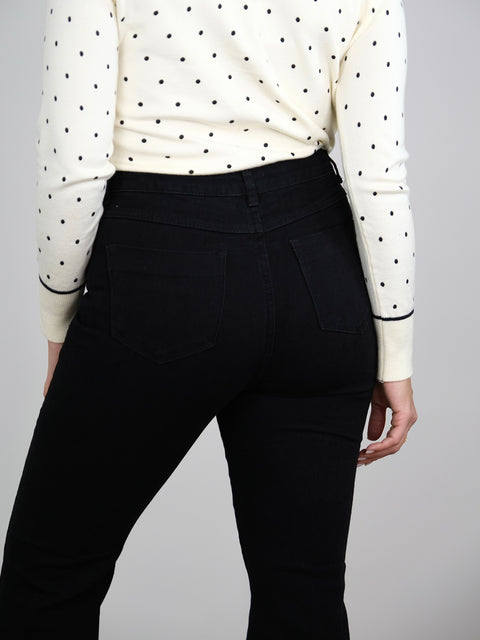 JEANS ZAMPA DENIM NERO 8918