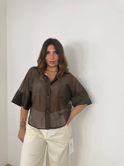 CAMICIA CARRIE MARRONE
