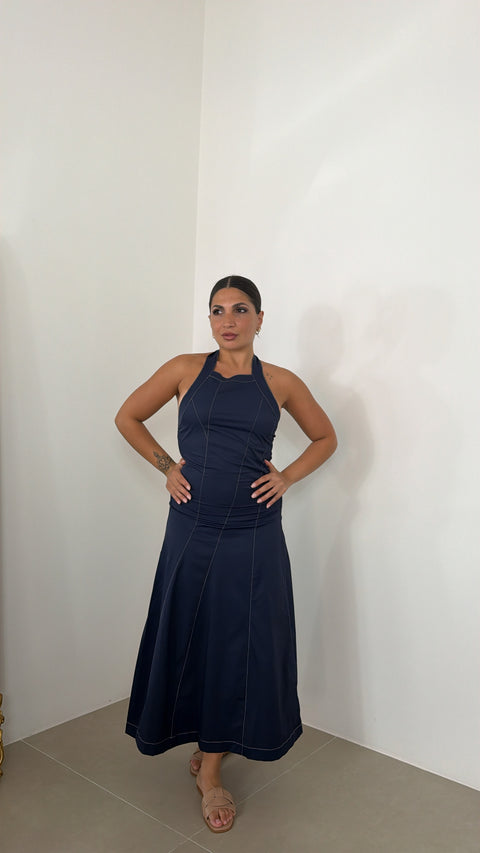 DRESS MINORCA BLU