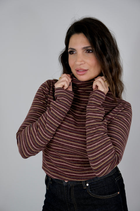 MAGLIA RIGHE CALDO COTONE