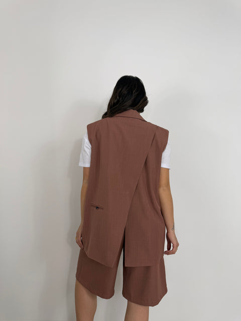 GILET PAULA SALMONE