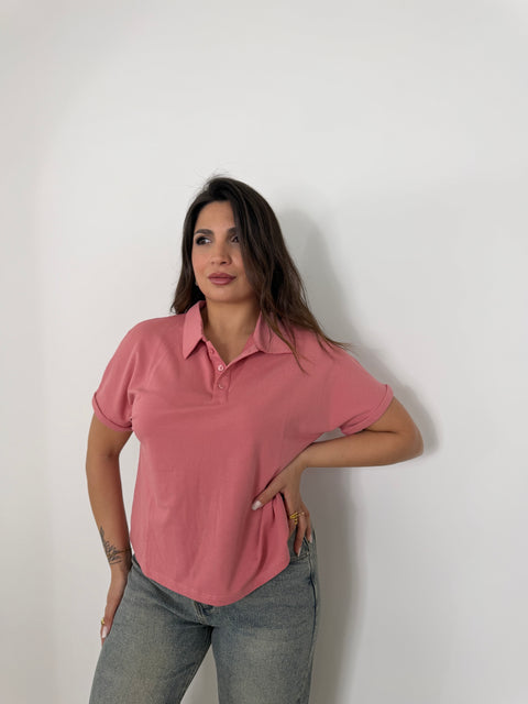 MAGLIA POLO MY STAR ROSA 5547