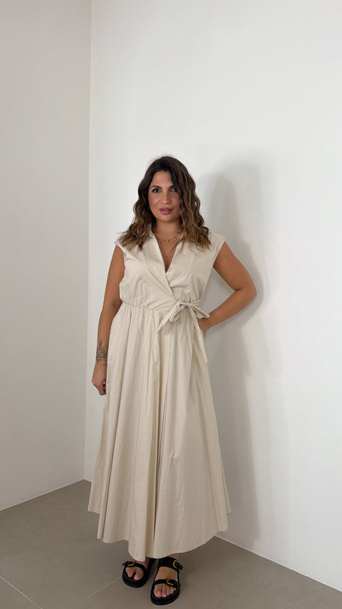 DRESS SALLY BEIGE