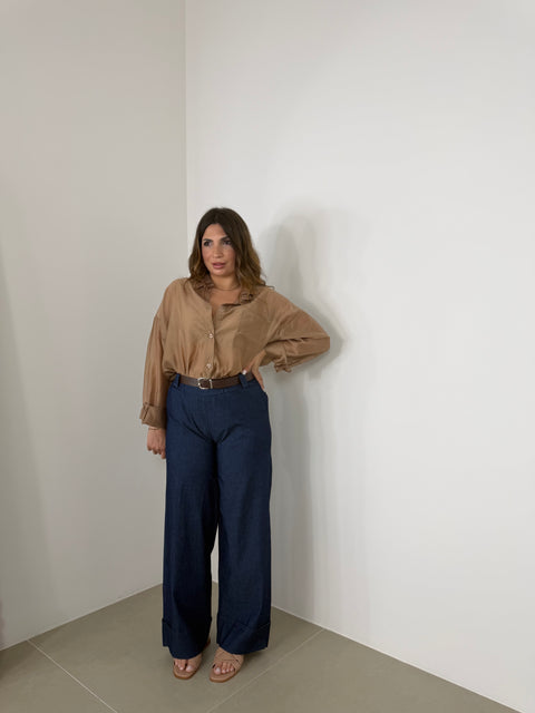 PANTALONE SUS EFFETTO PIEGA