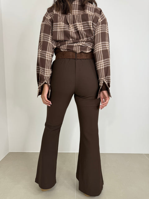 PANTALONE CORA MARRONE