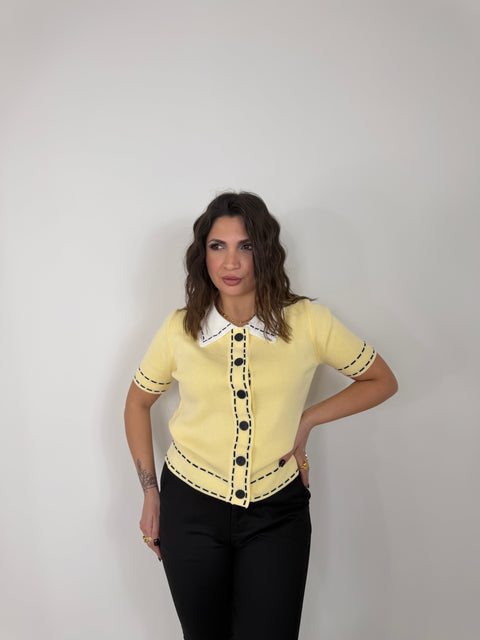 CARDIGAN PARIS GIALLO
