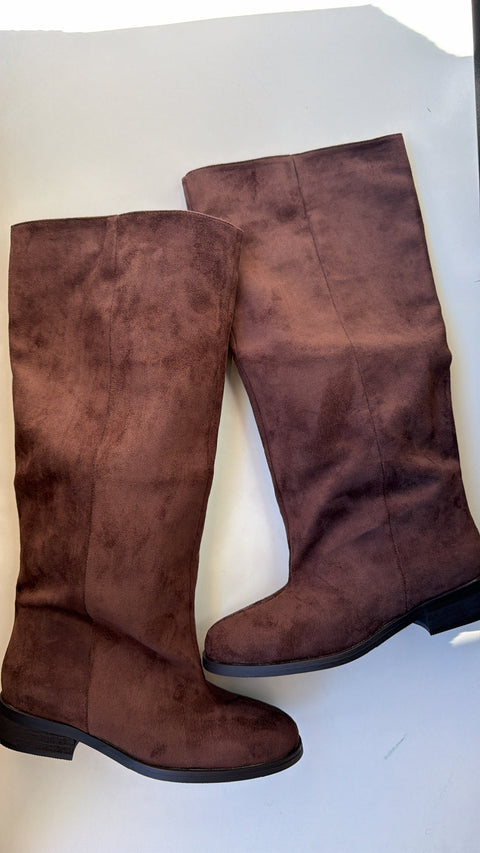 STIVALE IN ECO CAMOSCIO BROWN