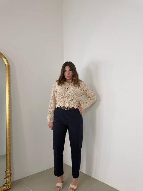 PANTALONE SUS BLU CAPRI