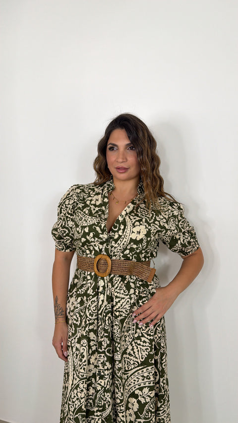 DRESS TRAFORATO VERDE