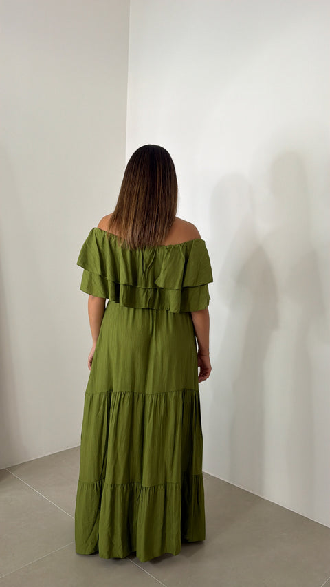 DRESS MENA VERDE ACIDO