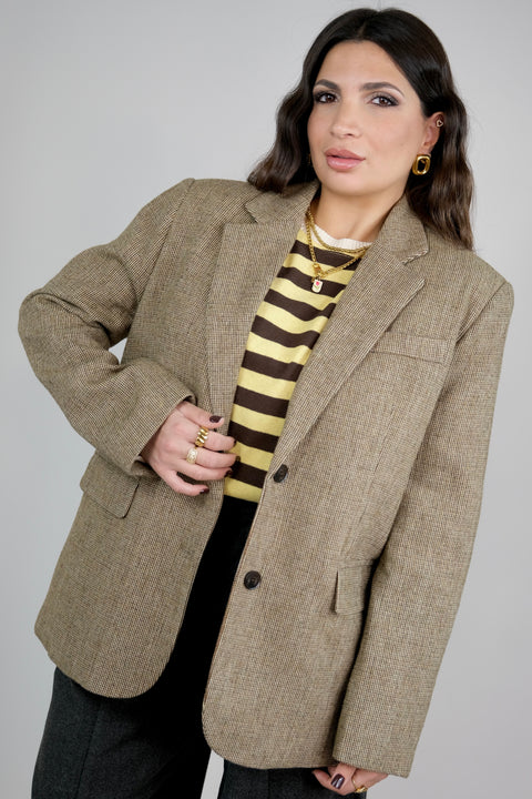 CAPPOTTO MODELLO BLAZER TRAPUNTATO