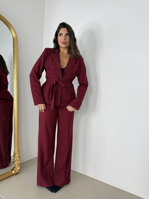 TAILLEUR KARINA BORDEAUX
