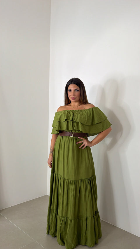 DRESS MENA VERDE ACIDO