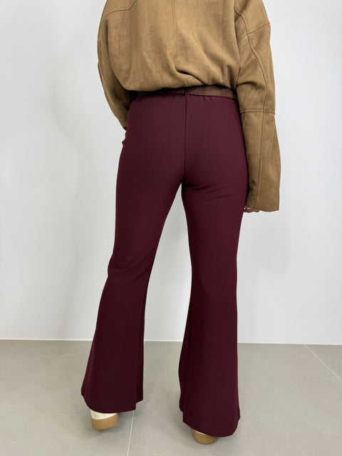 PANTALONE CORA BORDEAUX