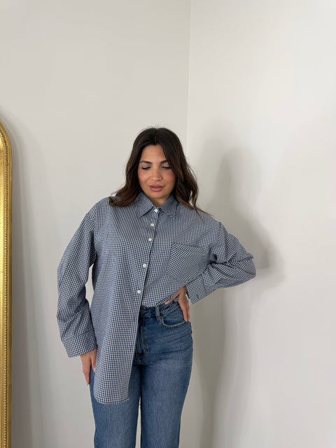 CAMICIA GILLES BLU