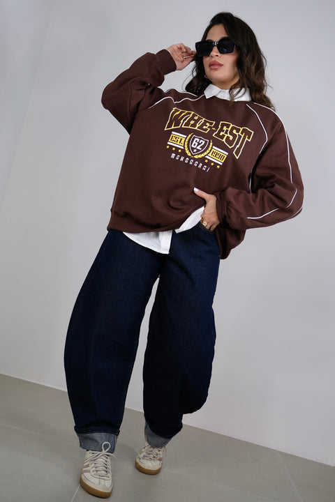 JEANS BALLOON DENIM SCURO