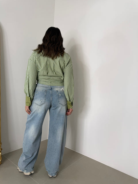 JEANS BALLOON CON STRAPPI