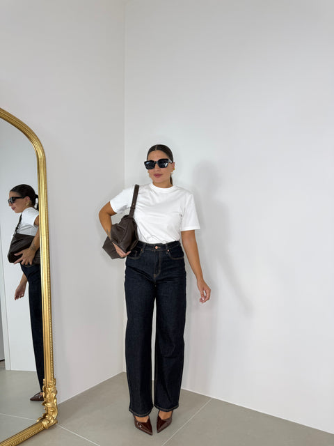 JEANS BALLOON DENIM SCURO MISS