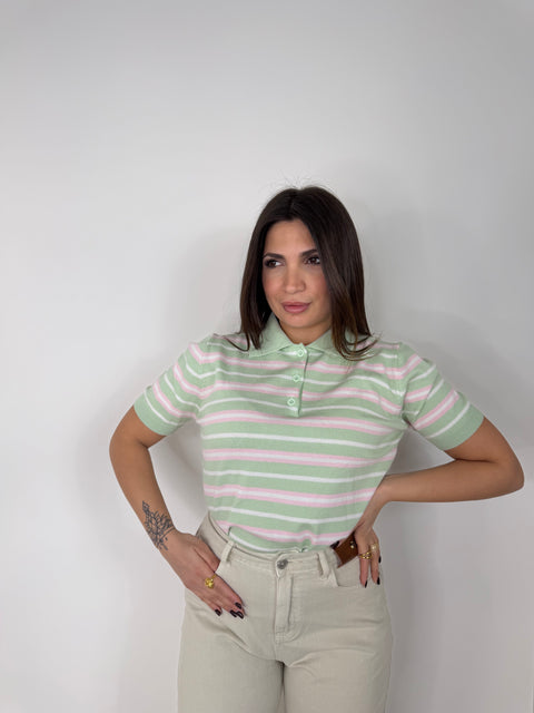 MAGLIA POLO GISELLA VERDE