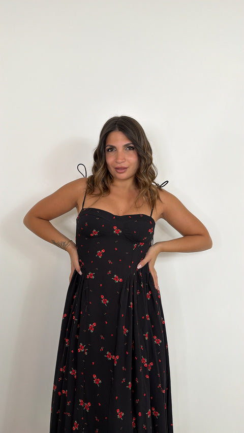 DRESS PIUMA NERO