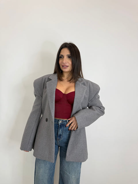 CAPPOTTO/BLAZER MONIA GRIGIO