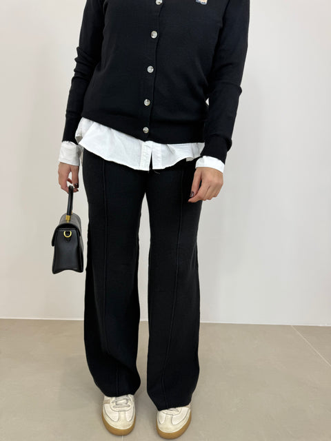 PANTATUTA LANA RASATA NERO